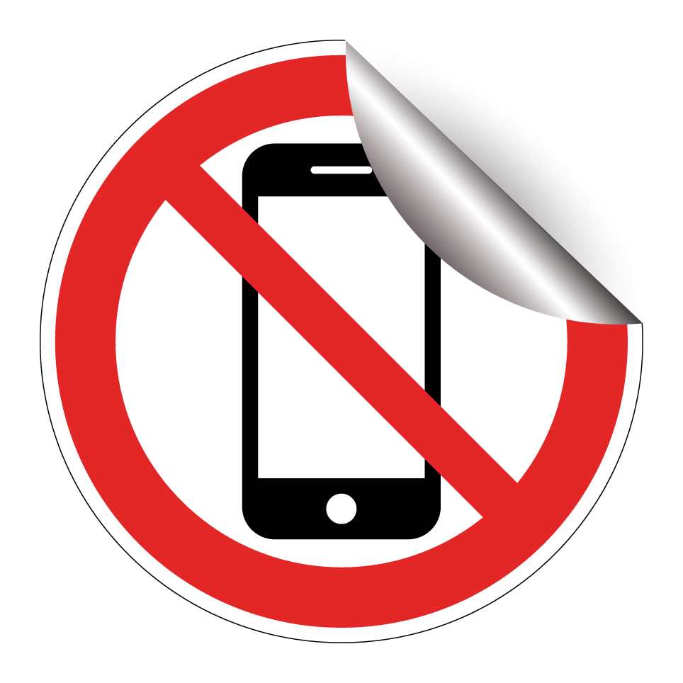 Pas de téléphones portables