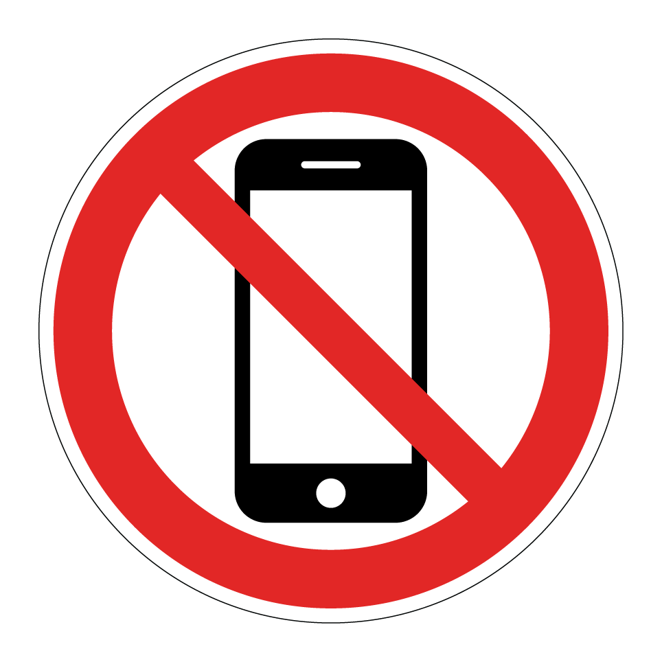 Pas de téléphones portables