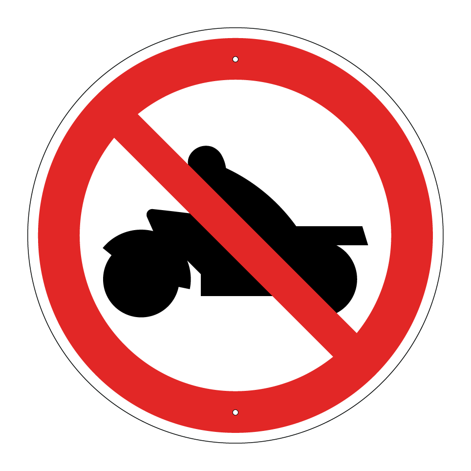 Interdiction aux motos