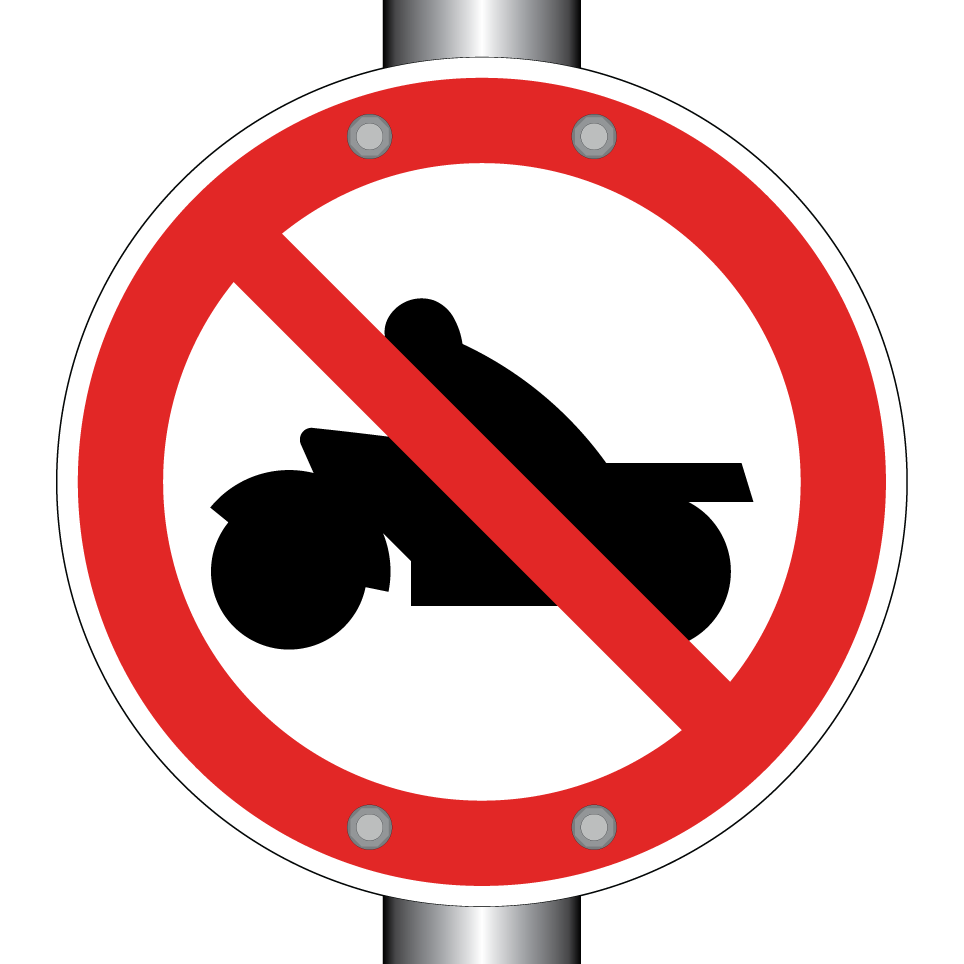Interdiction aux motos