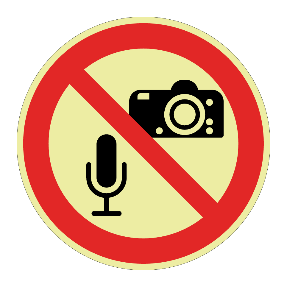 Aucun enregistrement audio ni photographie