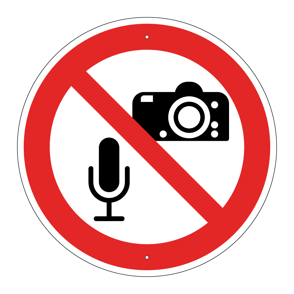 Aucun enregistrement audio ni photographie