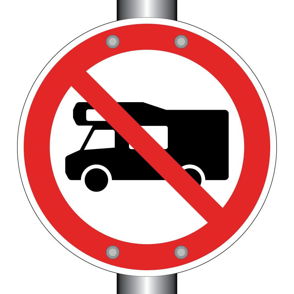 Interdiction aux camping-cars