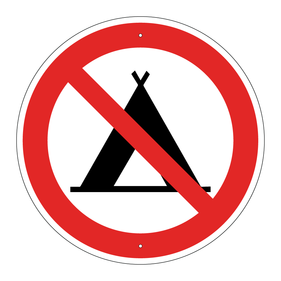 Camping interdit