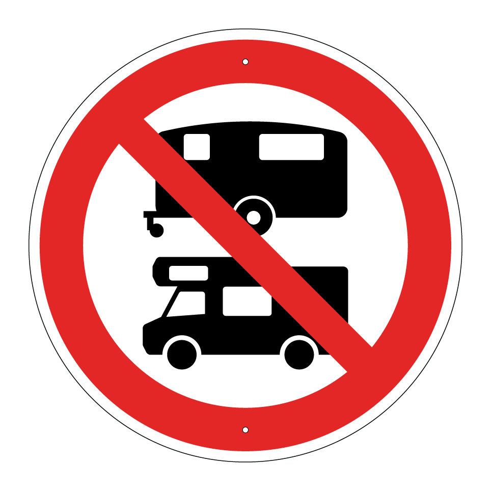 Interdiction aux caravanes et aux camping-cars