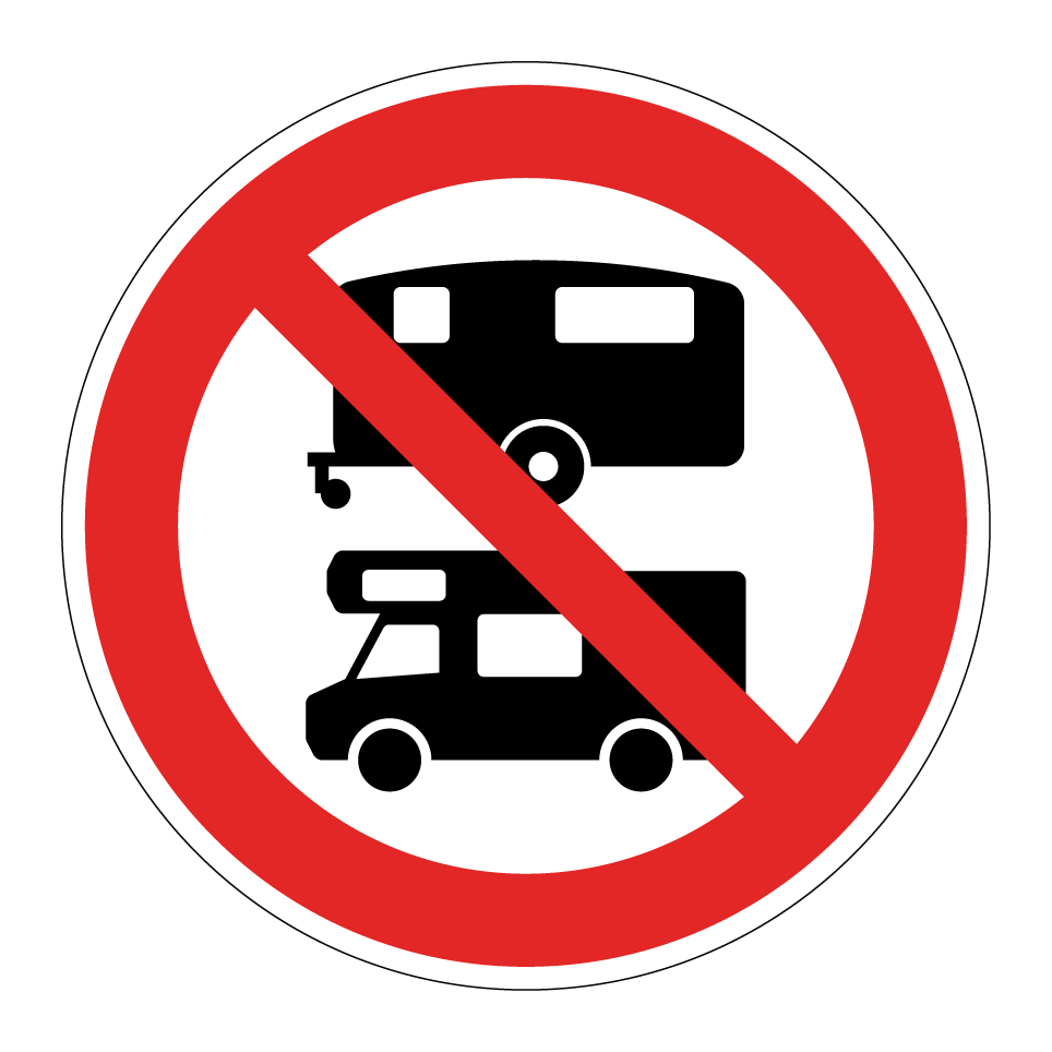 Interdiction aux caravanes et aux camping-cars