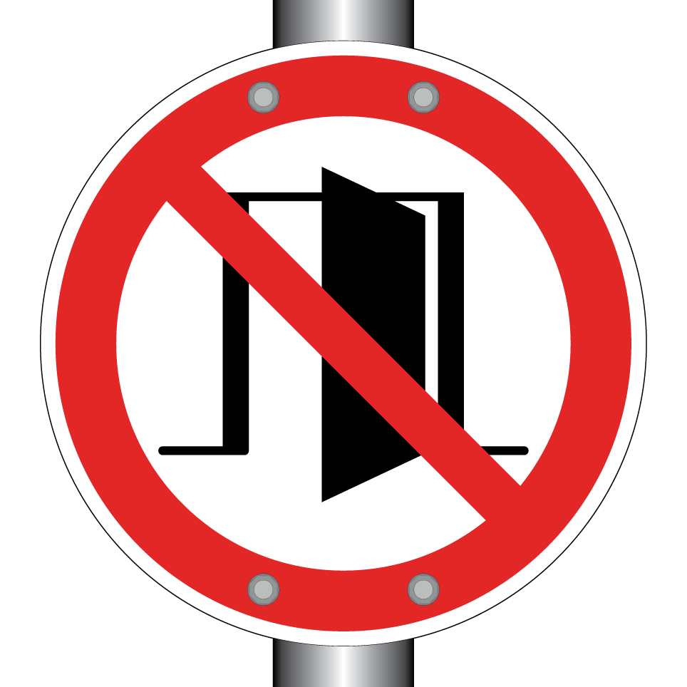 Pas de porte ouverte