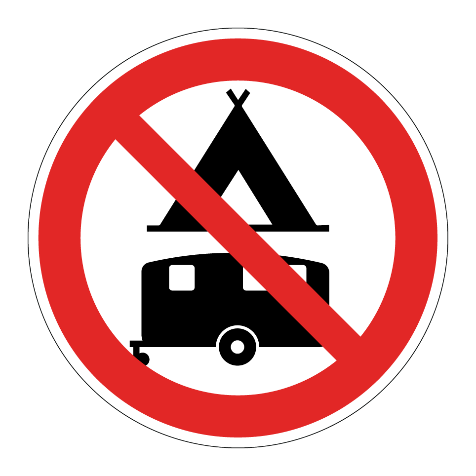 Caravanes et camping interdits