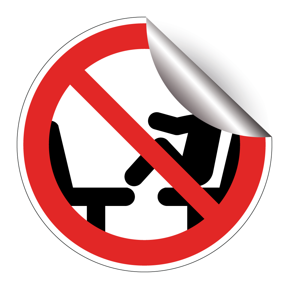 Pas de pieds sur le siège