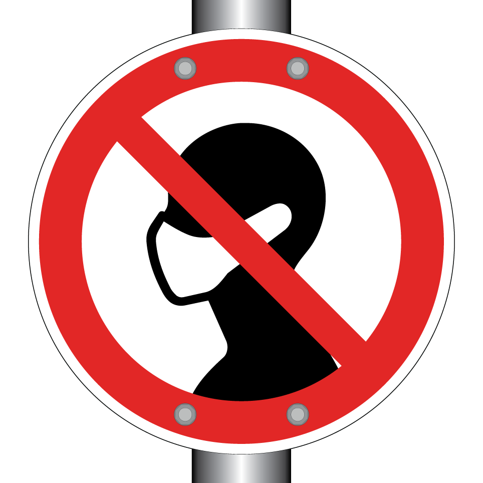 Pas de masques faciaux