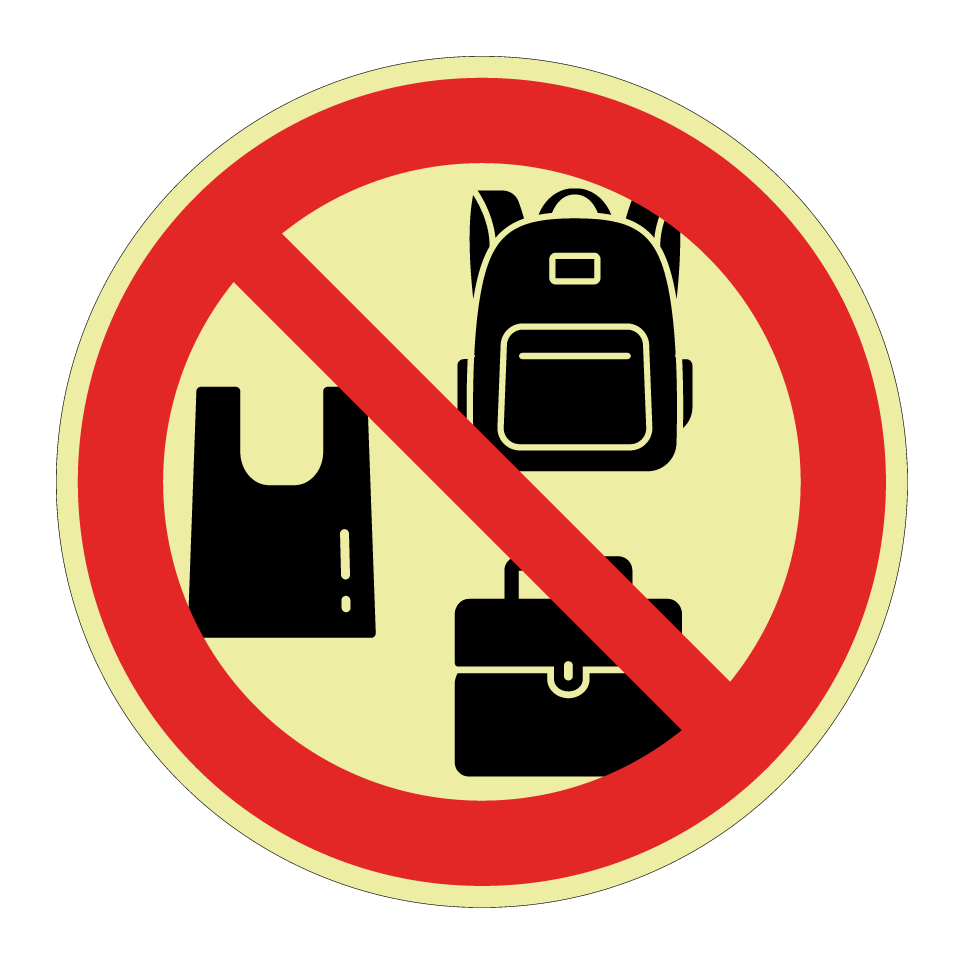 Aucun sac autorisé