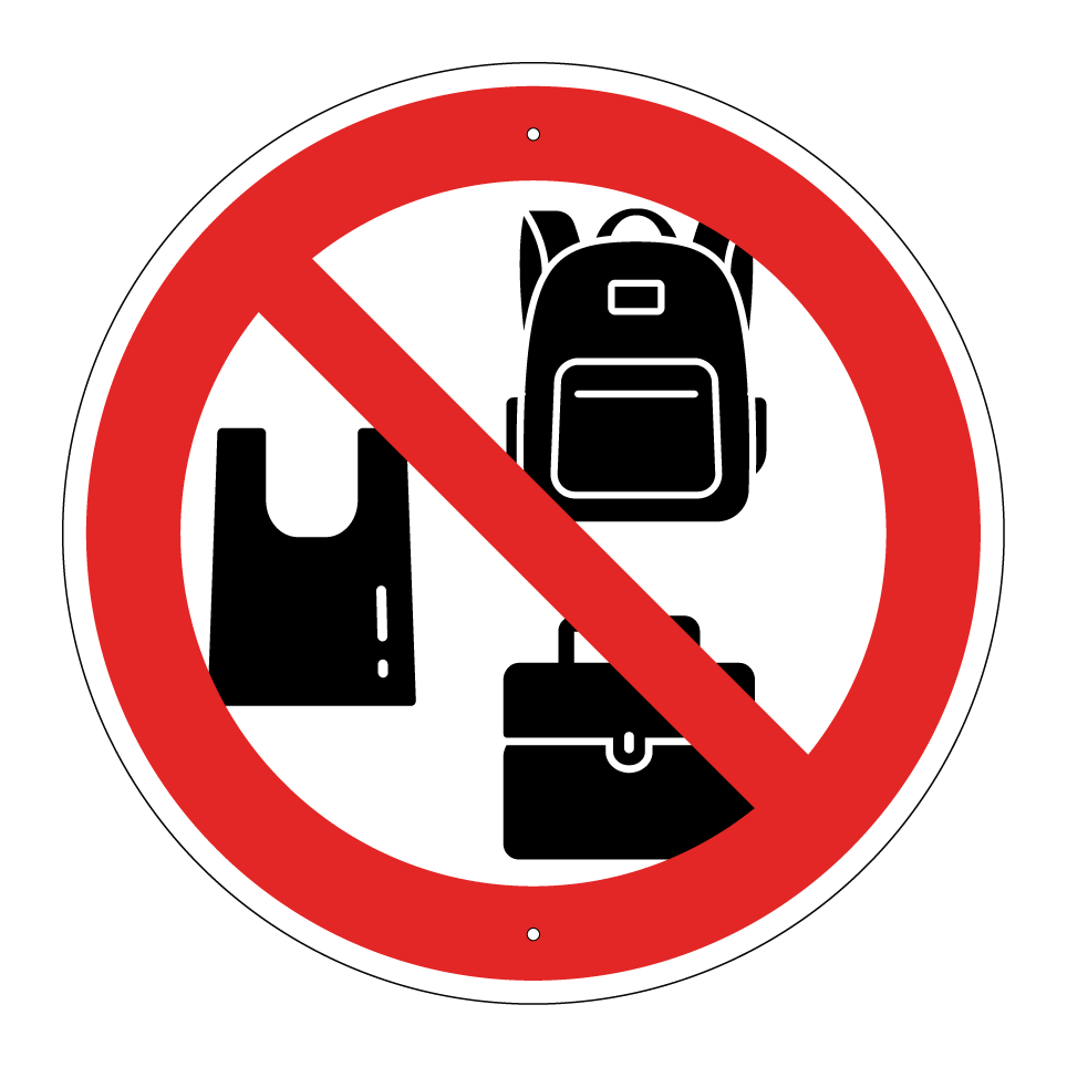 Aucun sac autorisé