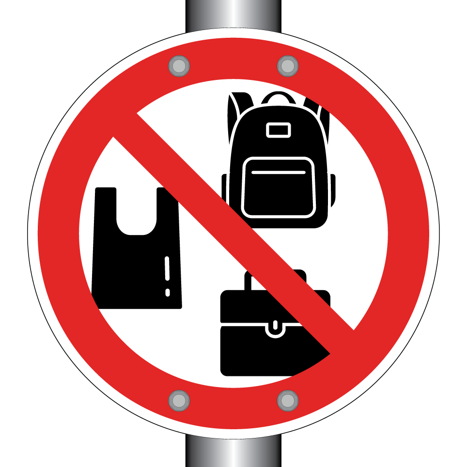 Aucun sac autorisé