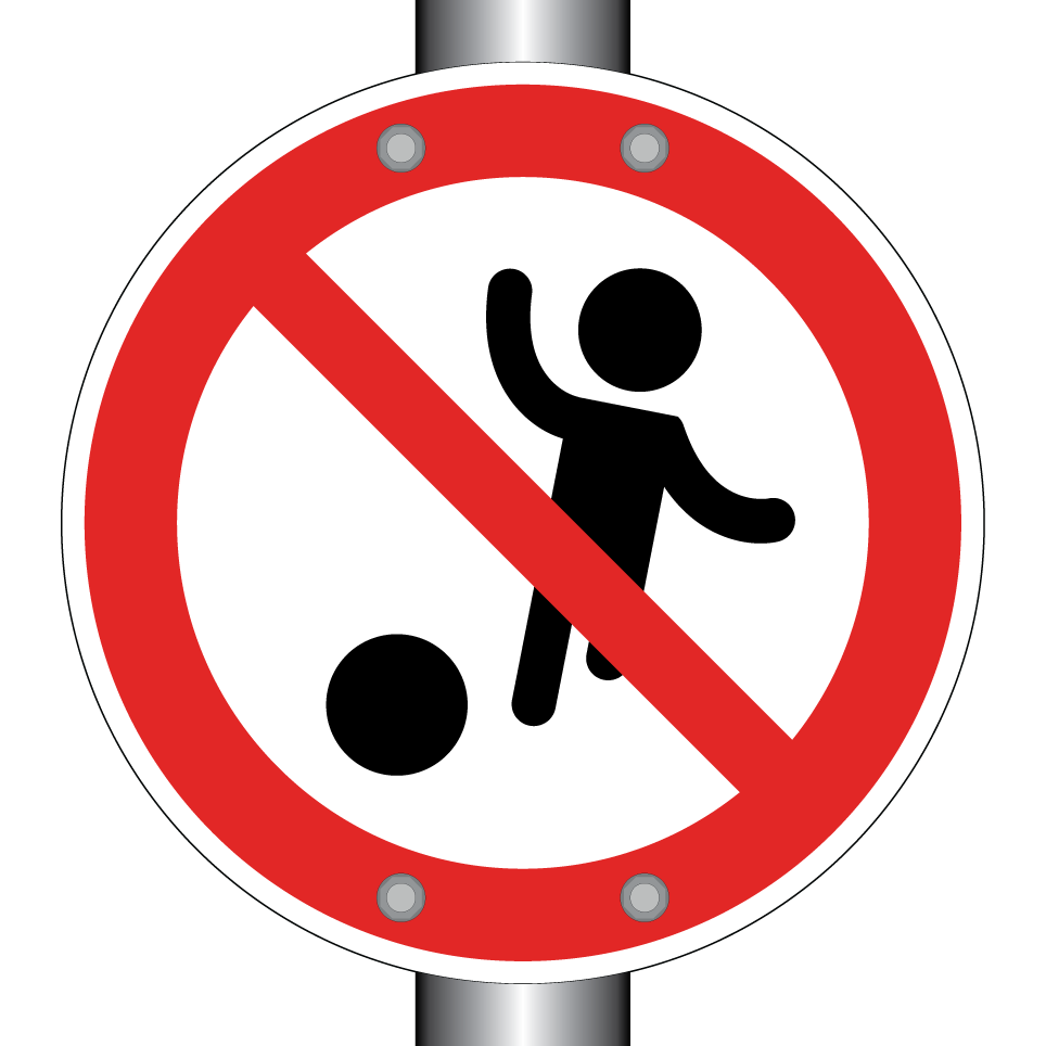 Interdiction de jouer à la balle