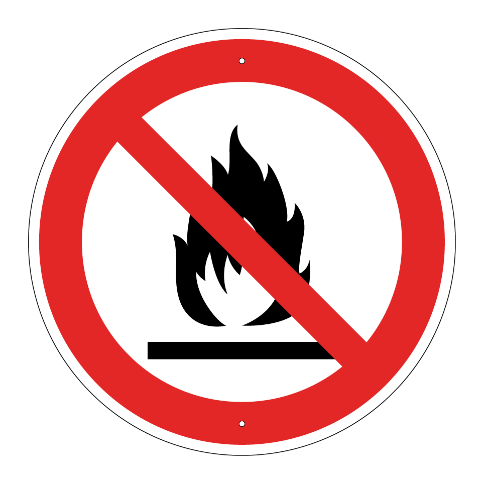Pas de flammes nues