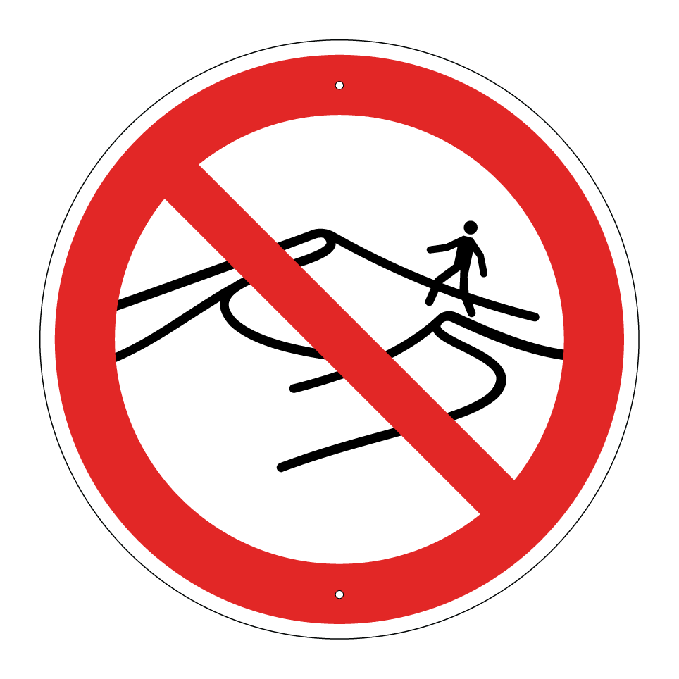 Interdiction de marcher sur les dunes