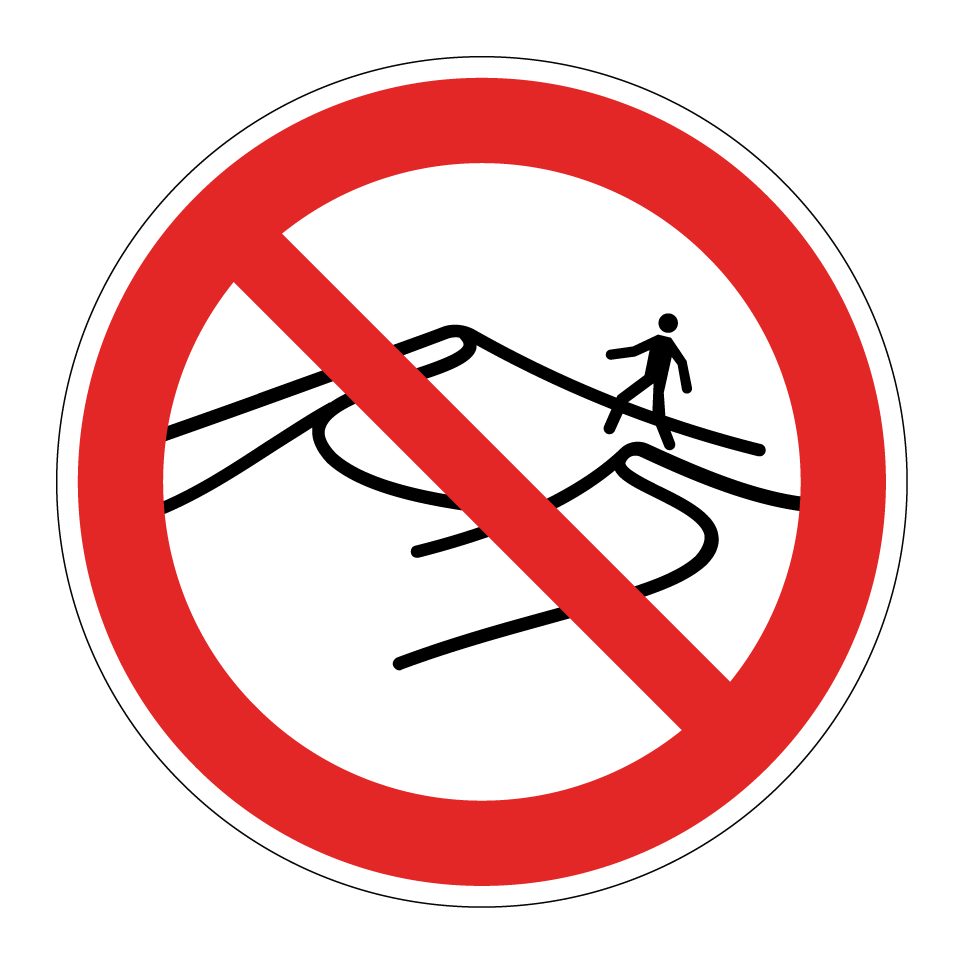 Interdiction de marcher sur les dunes