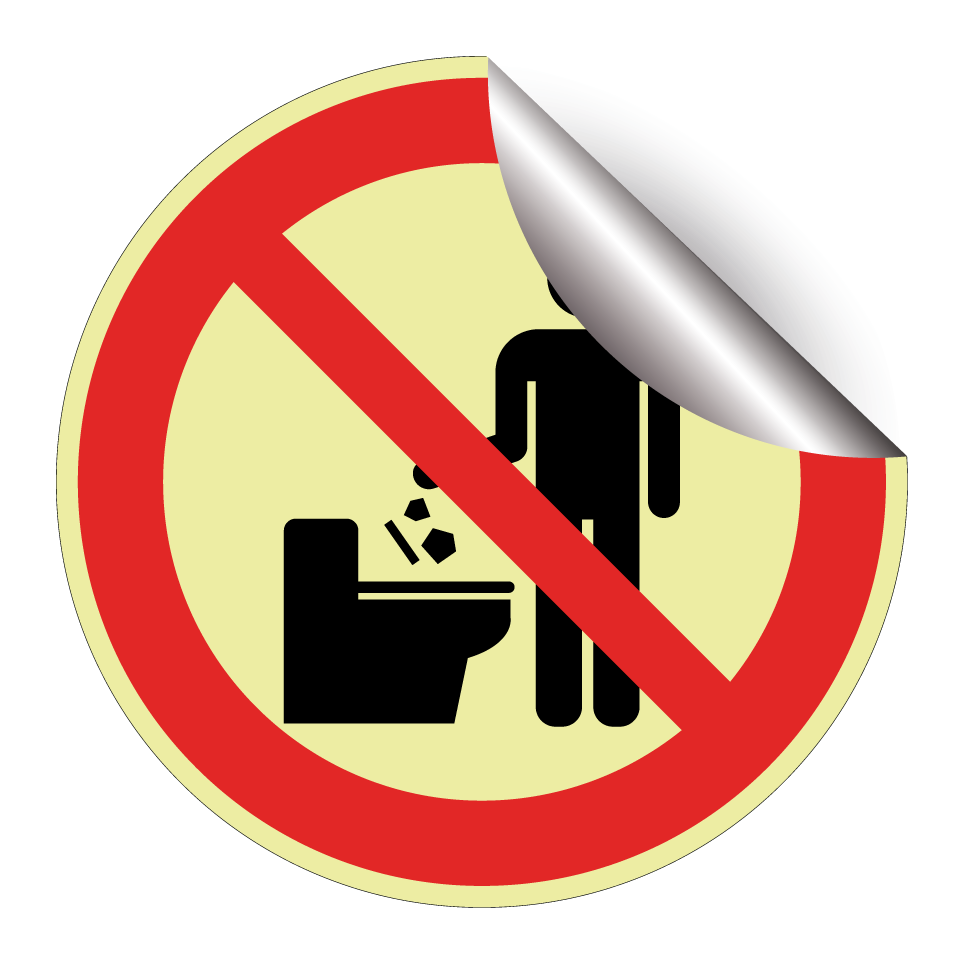 Ne jetez pas d’objets dans les toilettes