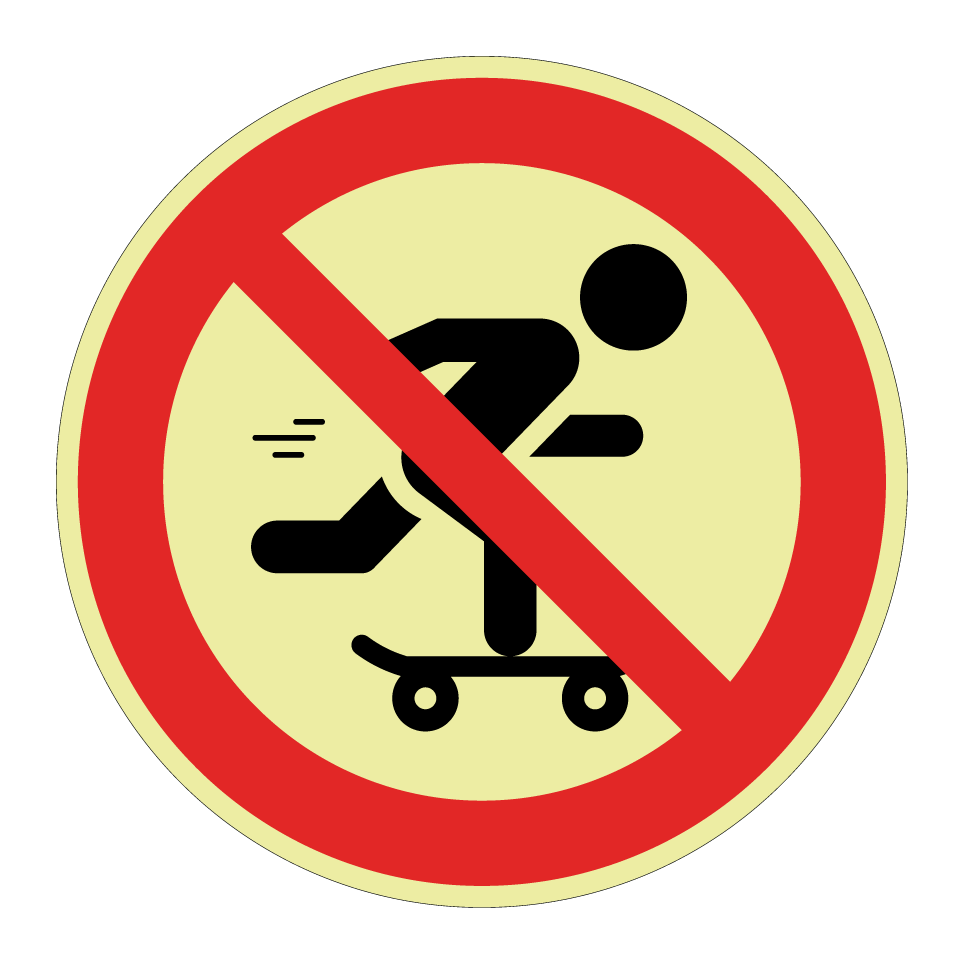 Interdiction de faire du skateboard