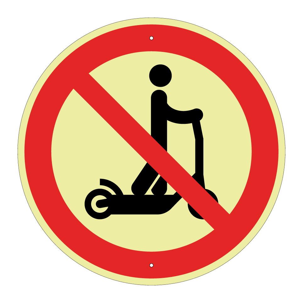 Pas de trottinettes électriques