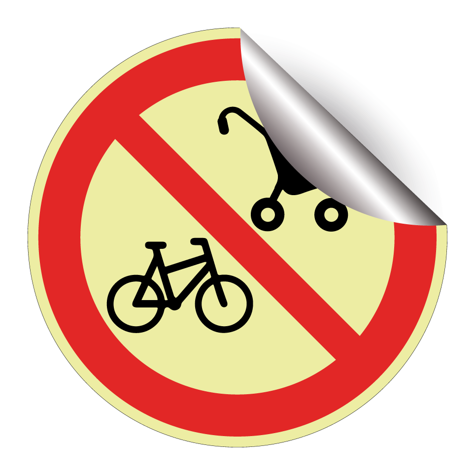 Interdiction aux vélos et aux poussettes