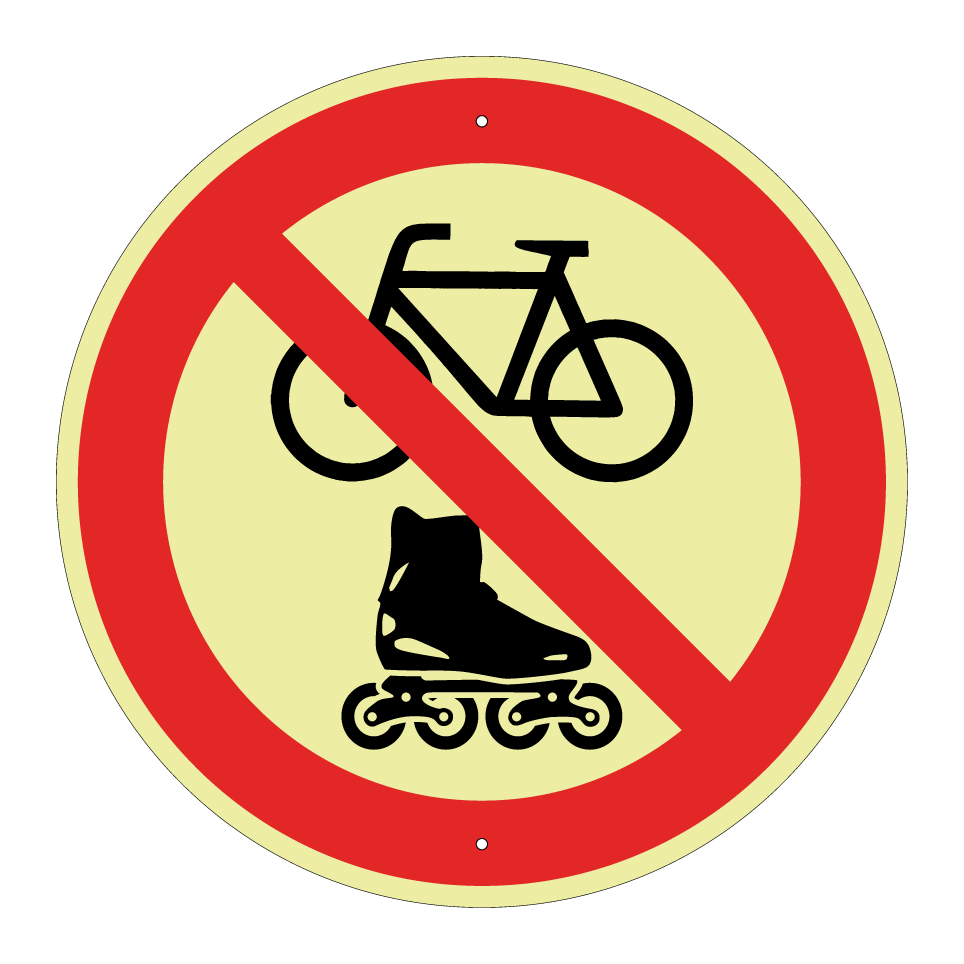 Interdiction de vélos ou de patin à roulettes