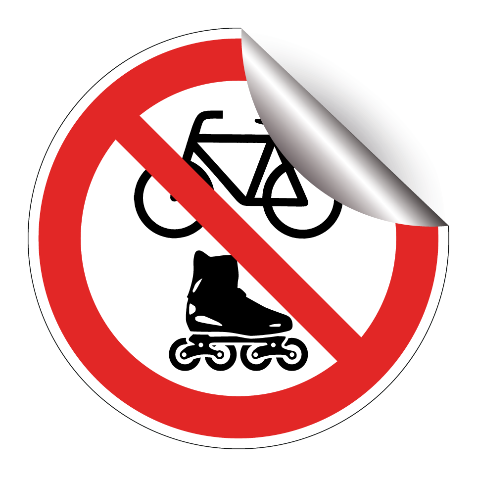 Interdiction de vélos ou de patin à roulettes
