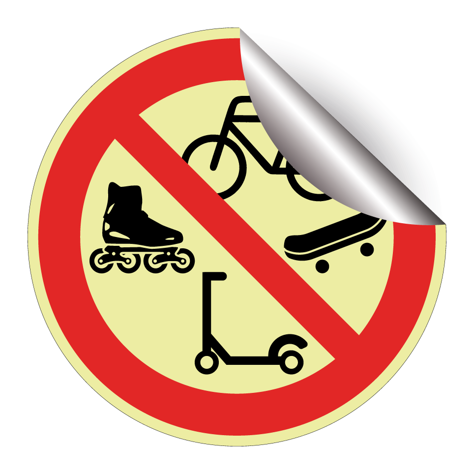 Interdiction de vélos, de patins à roulettes, de trottinettes ou de planches à roulettes