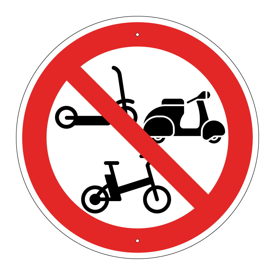Interdiction aux trottinettes, cyclomoteurs et vélos électriques