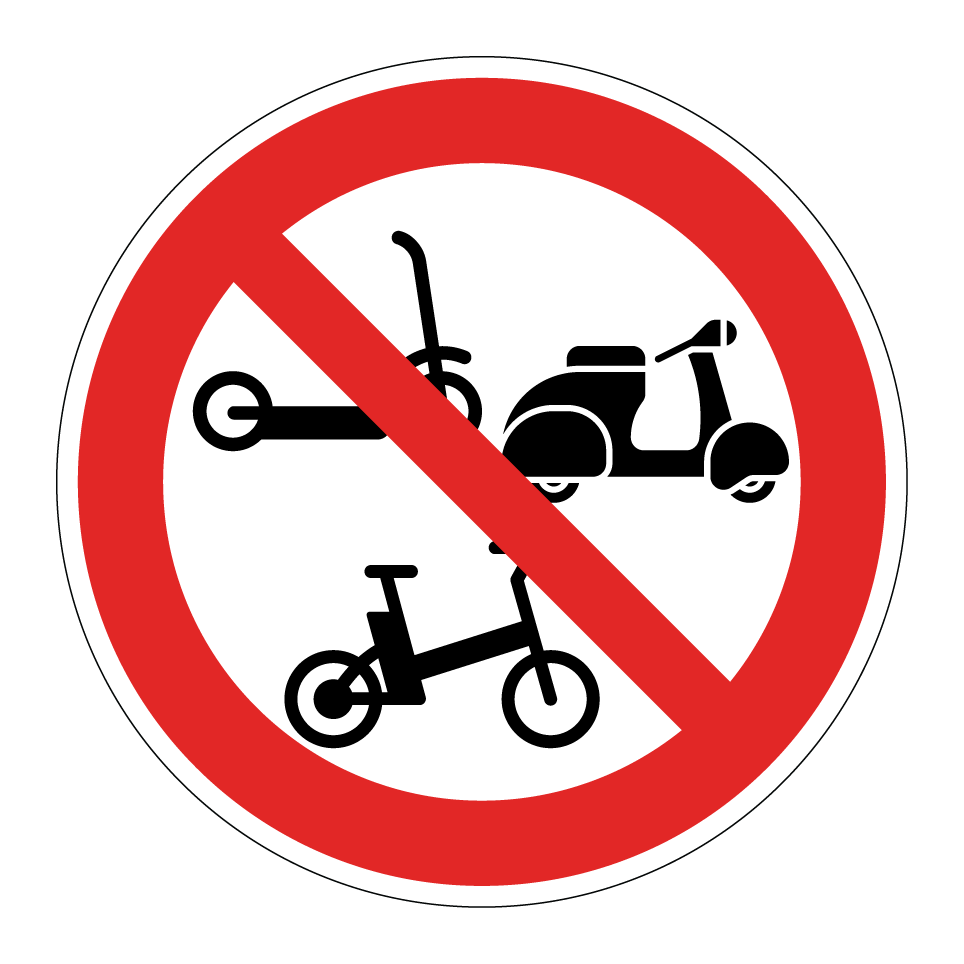 Interdiction aux trottinettes, cyclomoteurs et vélos électriques