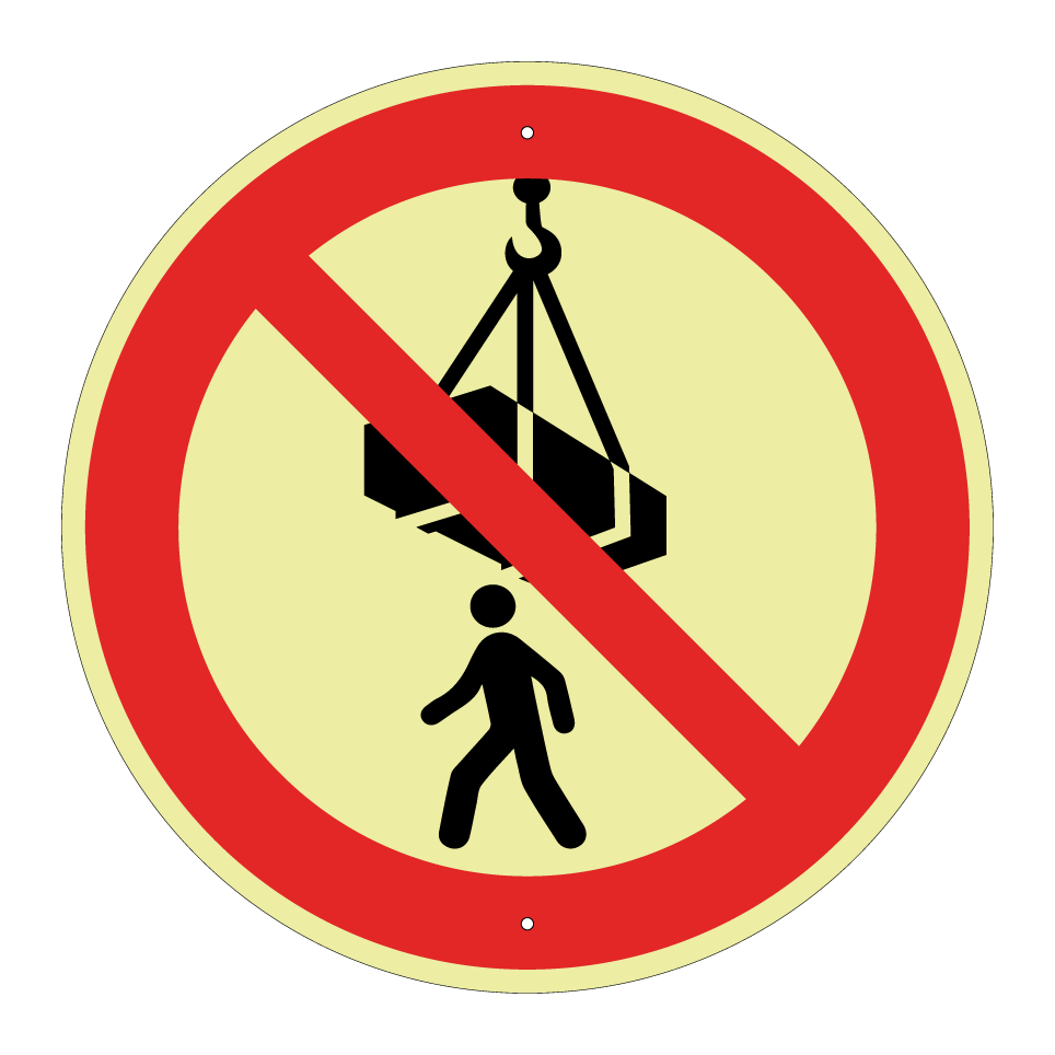 Ne pas passer sous une charge suspendue