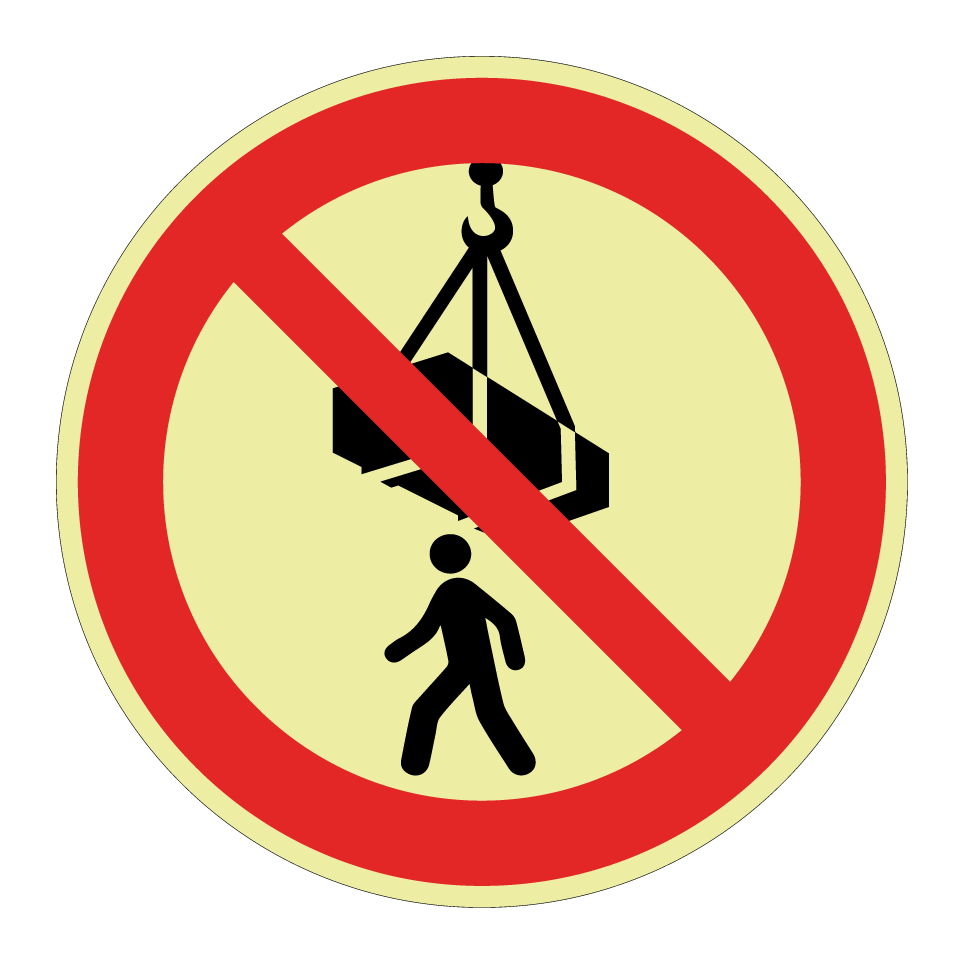 Ne pas passer sous une charge suspendue