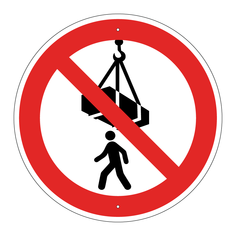 Ne pas passer sous une charge suspendue