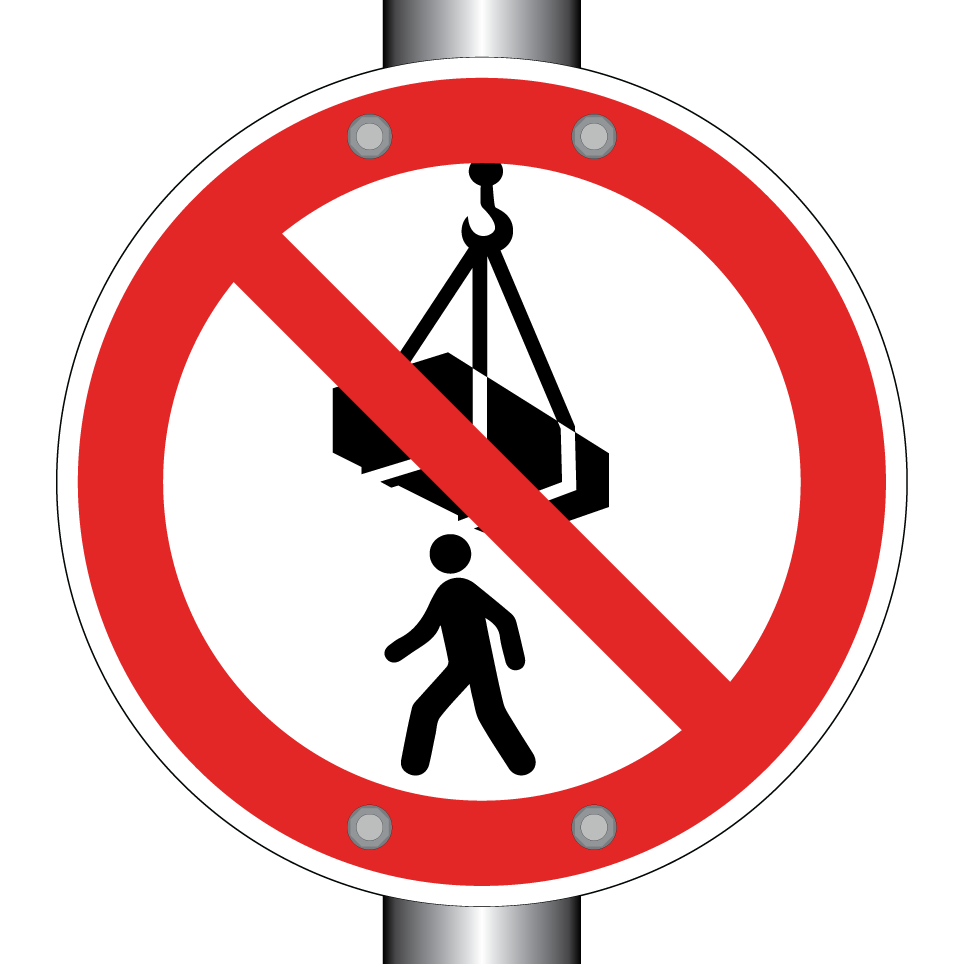Ne pas passer sous une charge suspendue