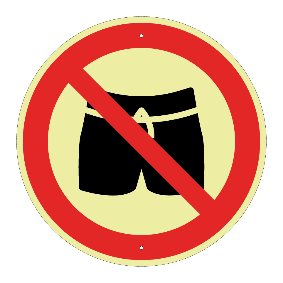 Pas de short de bain
