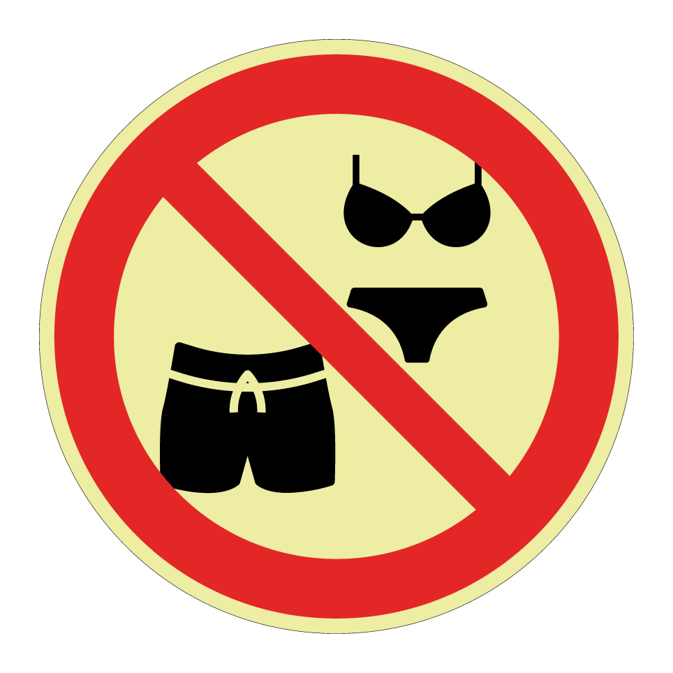 Pas de maillots de bain