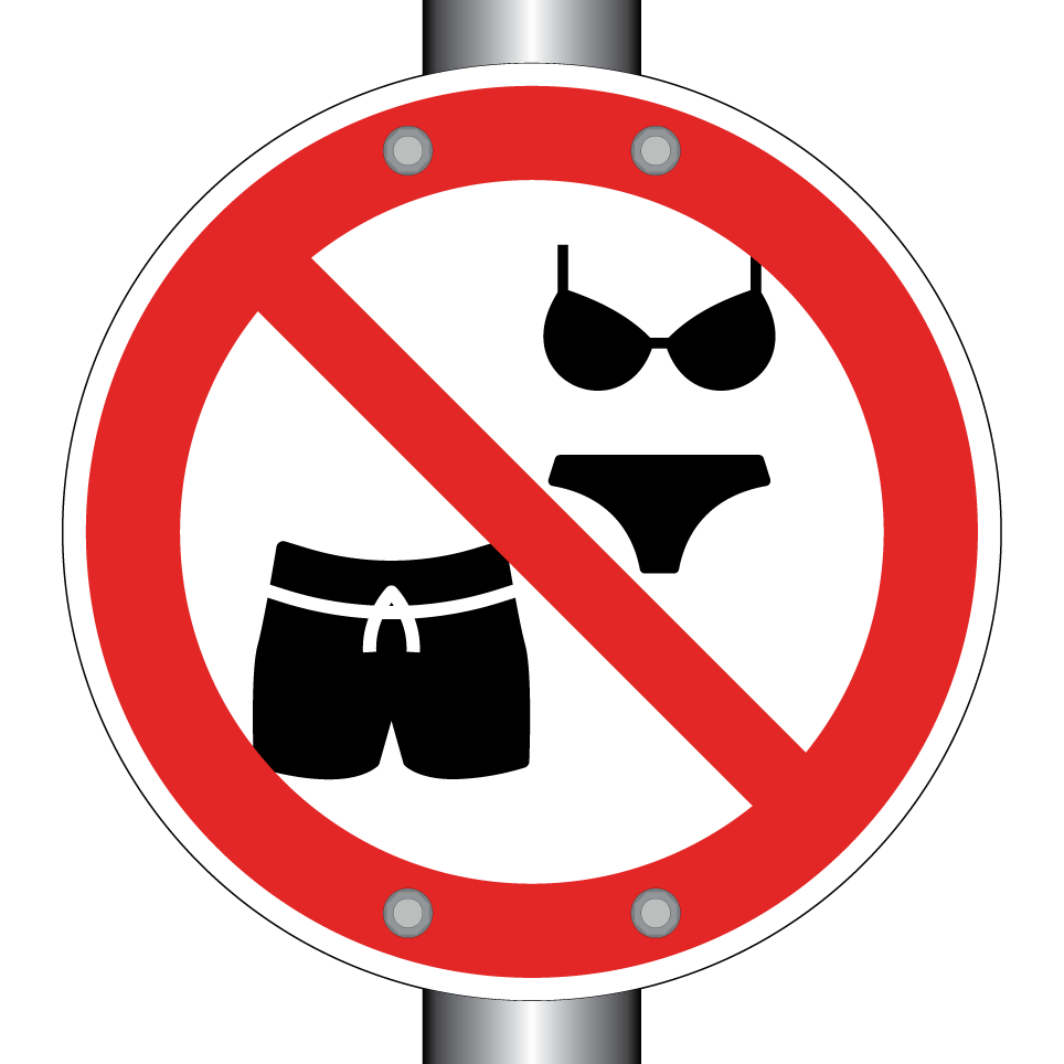 Pas de maillots de bain