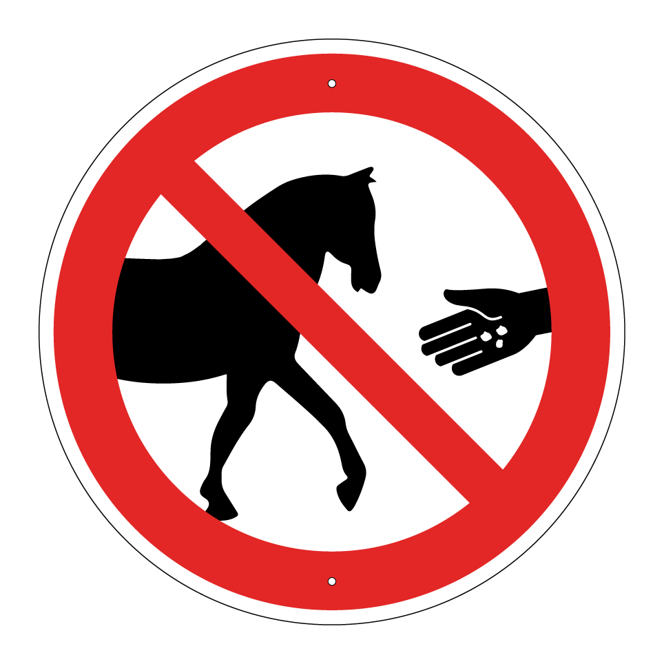 Ne pas nourrir les chevaux