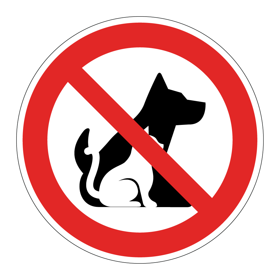 Chiens et chats interdits
