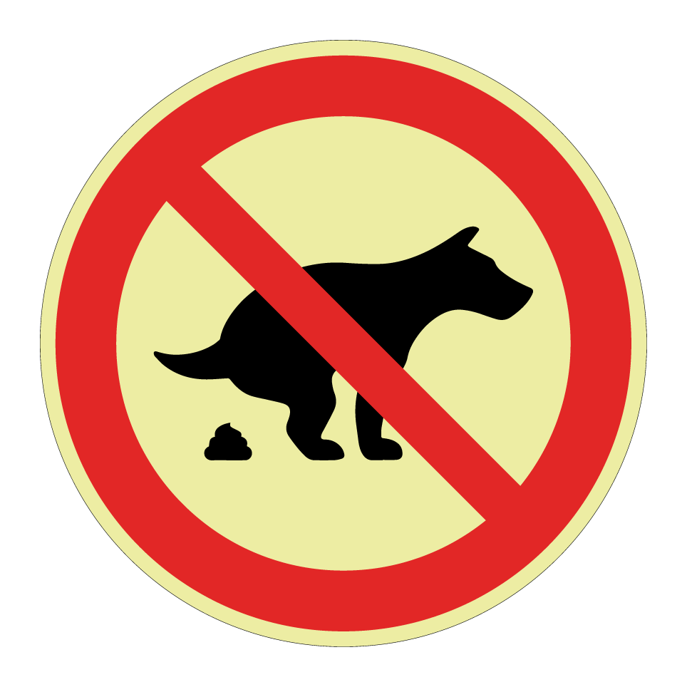 Défense de laisser les chiens faire leurs besoins