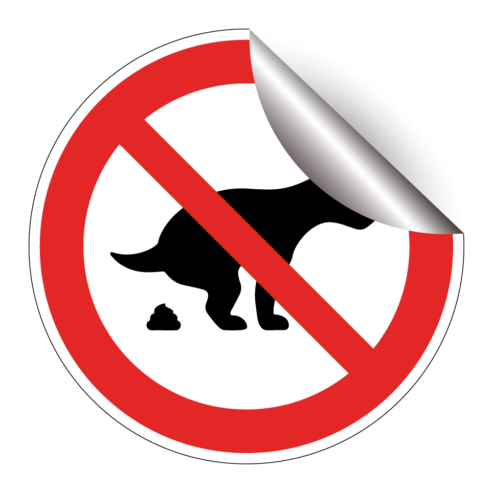 Défense de laisser les chiens faire leurs besoins