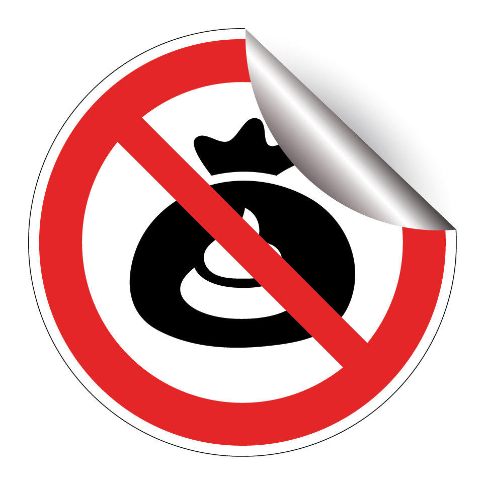 Pas de sacs à déjections canines