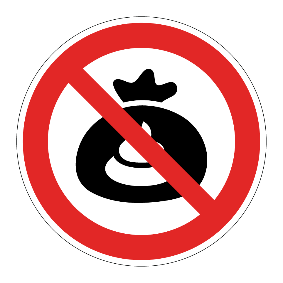 Pas de sacs à déjections canines