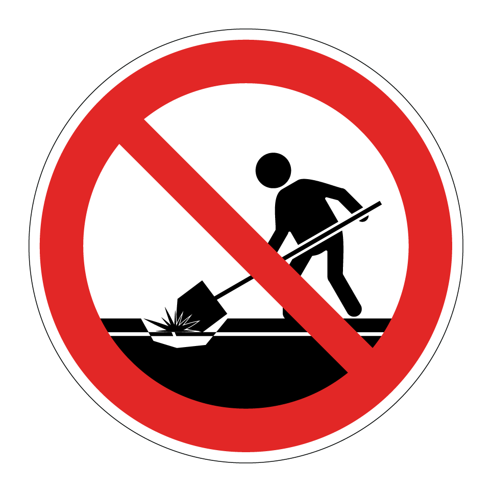 Pas de creusement
