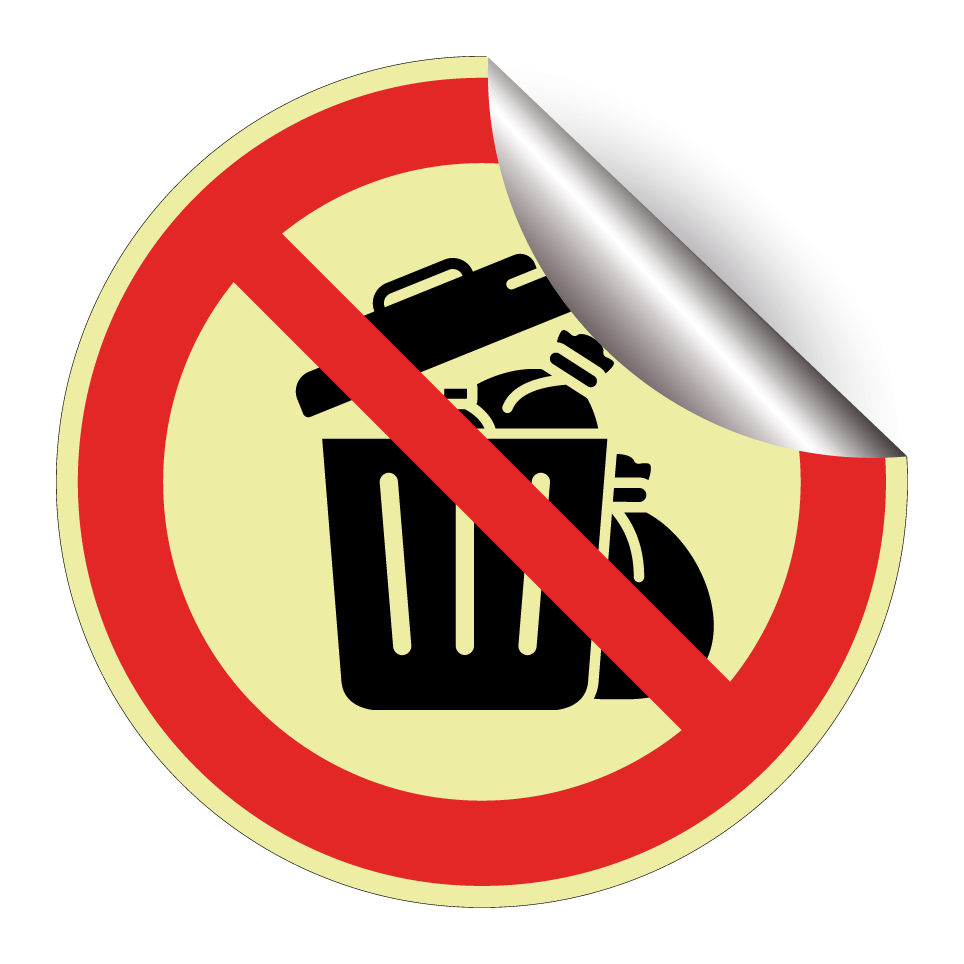 Pas d’ordures dans les poubelles
