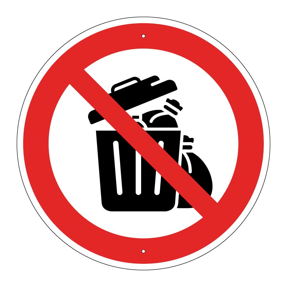 Pas d’ordures dans les poubelles