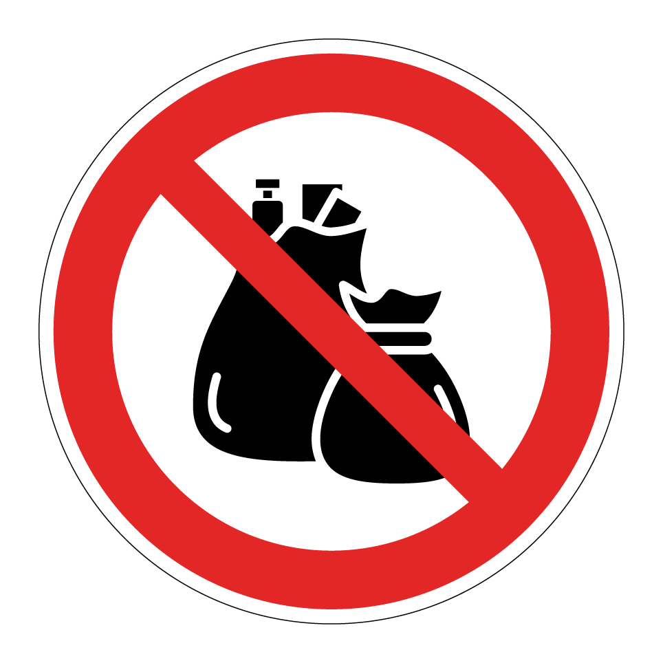 Pas de sacs poubelle