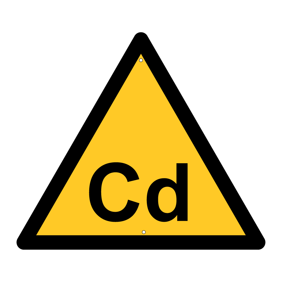 Avertissement danger de cadmium