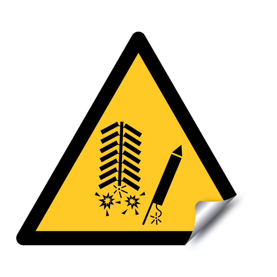 Avertissement danger de feux d’artifice