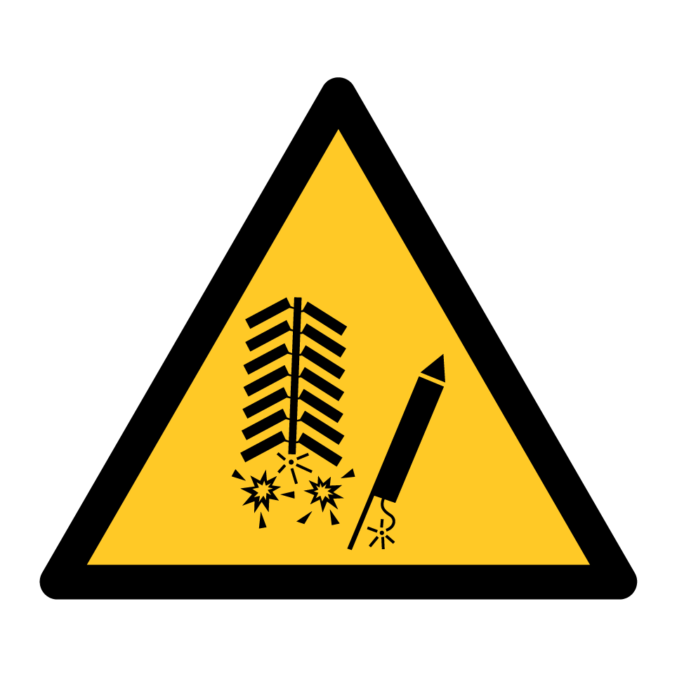 Avertissement danger de feux d’artifice